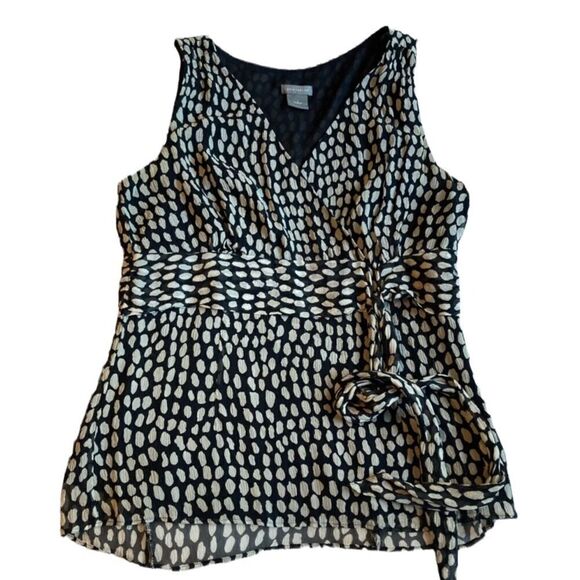 Ann Taylor Black silk top Size 2 - Picture 1 of 7